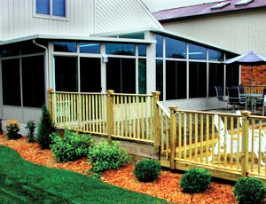 Sunrooms Branson MO Split roof sunroom